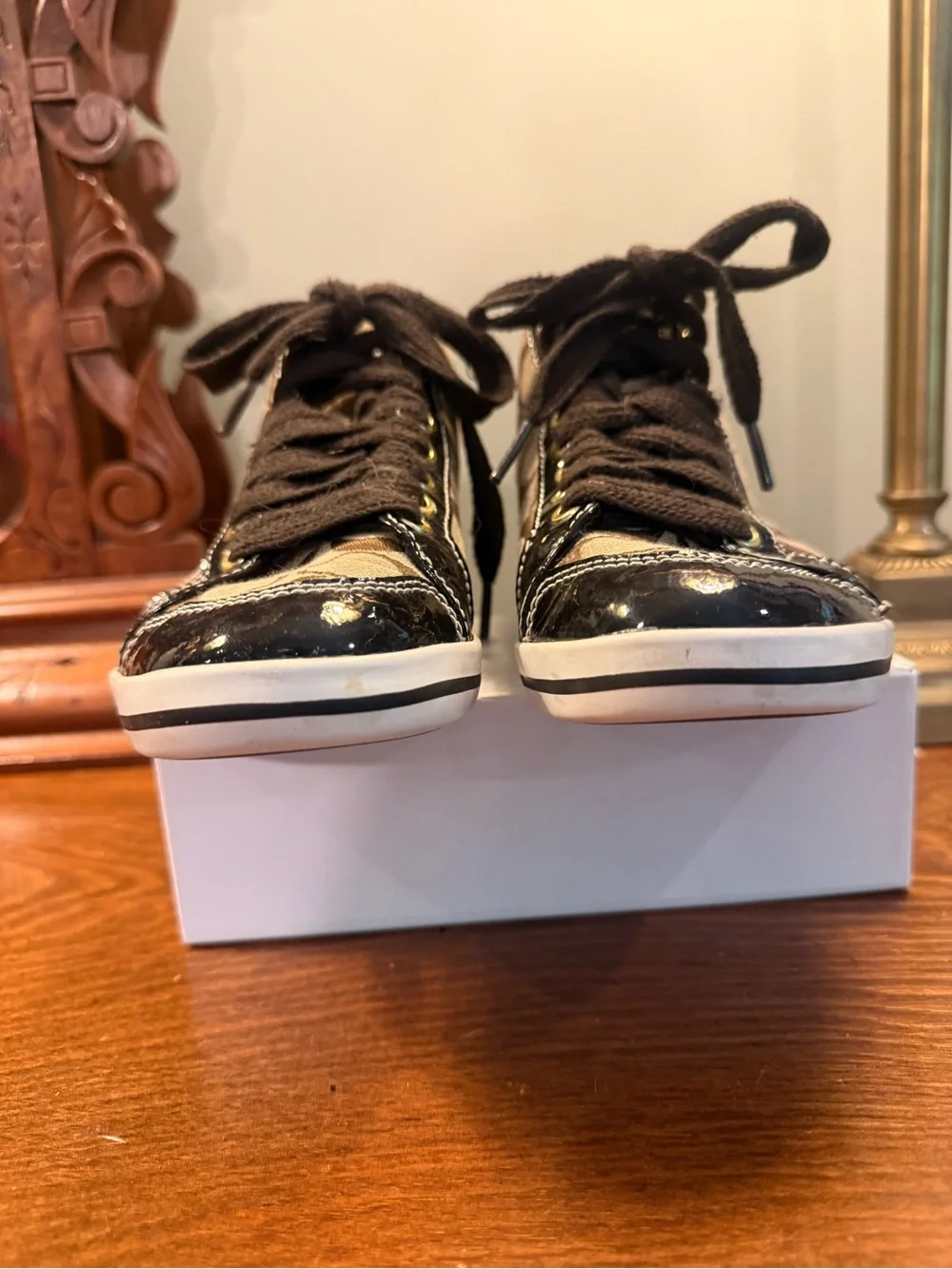 Coach brown signature